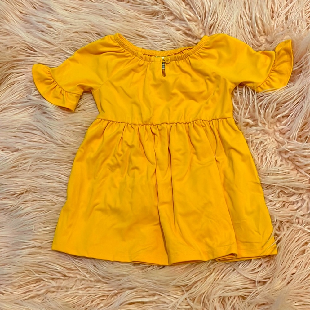 Old navy Mustard Bell Sleeve Dress